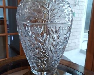 Large Cut Crystal Lamp