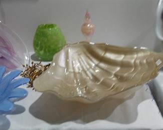 Art glass table decor.
