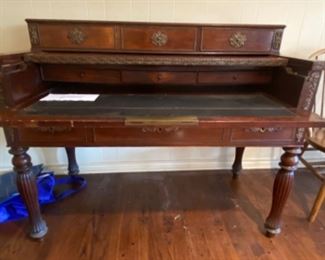 French Circa 1800s Desk with lots of compartments 