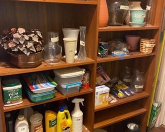 Cleaning products and vases