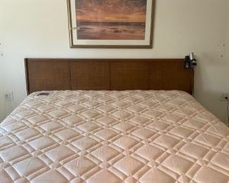 King Size headboard,  mattress and frame