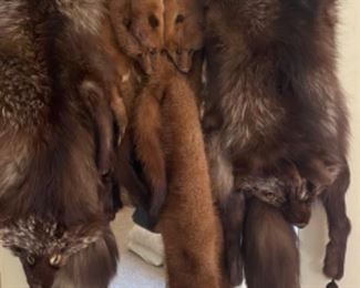 Vintage fur scarfs or wraps