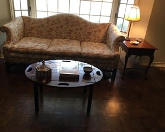 Living room sofa with Butler’s Tray Coffee Table