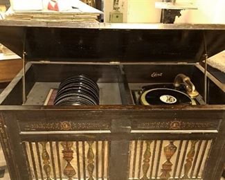 Edison crank record player