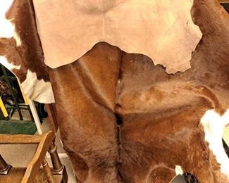 Luggage and related items. Tricolor cowhide and other skins