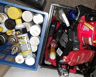 Cleaners, solvents, cleaning items and polishes