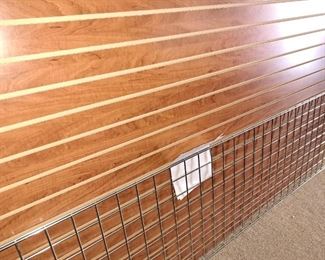 Decorative slanted display boards and brackets