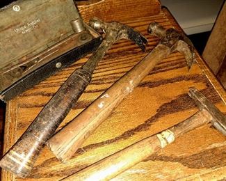 Tools. Antique Ford rachet w/ case