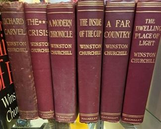 Winston Churchill 6 vol. set-"Richard Carvel" signed Winston Churchill