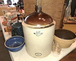 Stoneware. 5 gal. Western jug