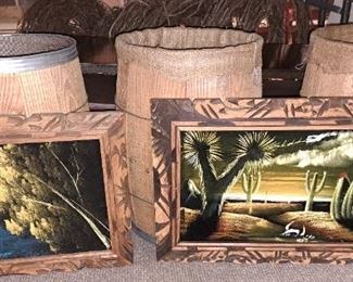 Mexican tourist art. Wood barrels 
