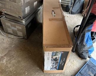 brand new folding tables and chairs and steam tables