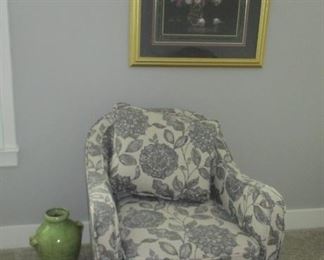 one of two swivel chairs