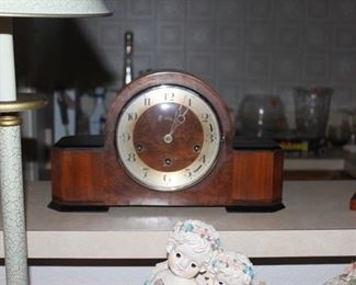 German mantel clock with 8 day movement