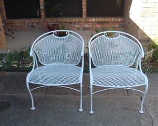 Wrought iron patio chairs