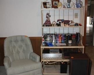 Bakers rack and side rocker