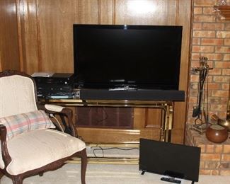 42" & 24" televisions.  Sound bar