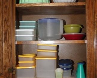 Lots of vintage Tupperware