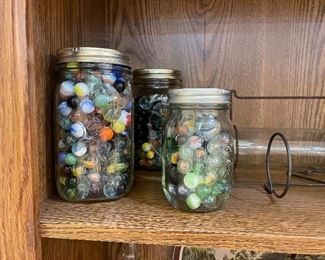 Lots of vintage marbles!