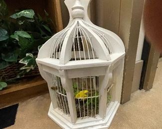 wood bird cage