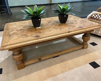 LARGE wood coffee table
