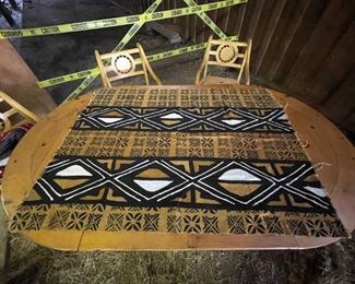 Vintage African Mud cloth hand woven
