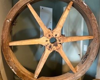 1800's Wheel Cog from Aspen silver mine...  48" Rnd. x7" Wide