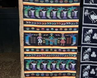 Vintage Hand Woven Guatemalan Tapestry 