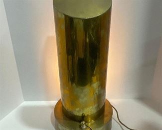 Mid Century Coty Brass Reflective Lamp