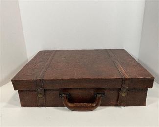 Antique Snakeskin Briefcase