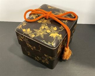 Mid 19th Century Japanese Lacquer Maki-e Tebako Box