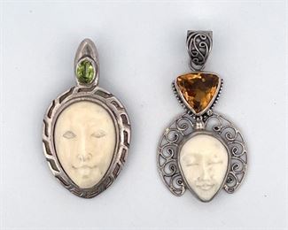 LOT OF 2 PERIDOT CITRINE CAMEO 925 STERLING SILVER

https://www.liveauctioneers.com/item/148252158_lot-of-2-peridot-citrine-cameo-925-sterling-silver