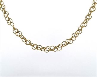 Buccellati 18K Solid Yellow Gold Hawaii 18" Necklace Interlocking Hoops 24.8 gr

https://www.liveauctioneers.com/item/148094409_buccellati-18k-solid-yellow-gold-hawaii-18-necklace-interlocking-hoops-248-gr
