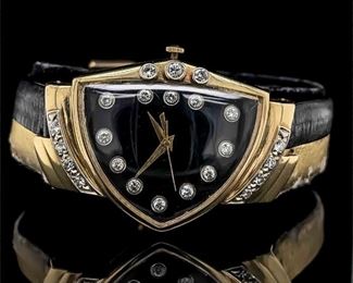 Original, Vintage Hamilton Electric Ventura Watch Customized with 1.25 Carats of Diamonds in a 14k Gold Case