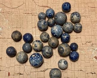 Blue Bennington marbles