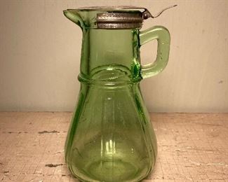 Vaseline syrup pitcher