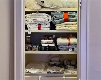 Fresh linens - blankets, pillows, sheets