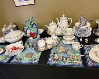 Delicate set of china