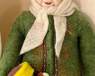 Small Swedish Folk Art Felted Peasant