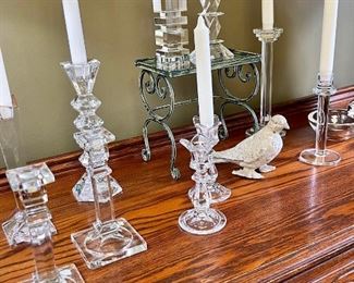 Crystal candlesticks