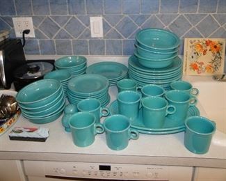 Turquoise Fiesta Ware Set
