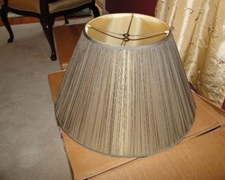 Custom made in England Silk Lampshades original cost $1800. Never used