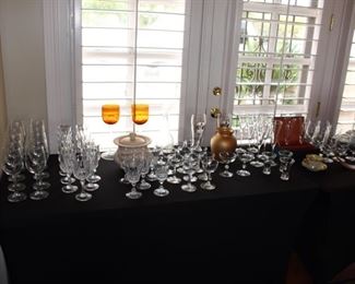Crystal and wine glass ware
