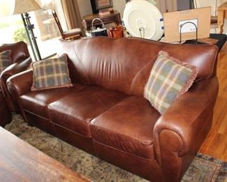 Like New - only 2 years old Leather Sofa 