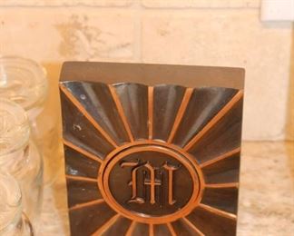 Midcentury bronze alike  bookends - 2 different pairs