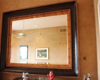 Custom mirror in the game room