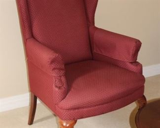 Red Wingback Chair =- we have two of them!