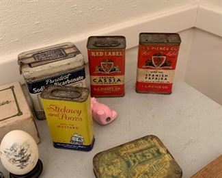 Vintage tins