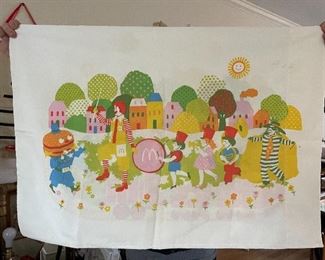 Vtg Ronald McDonald pillow case 1976