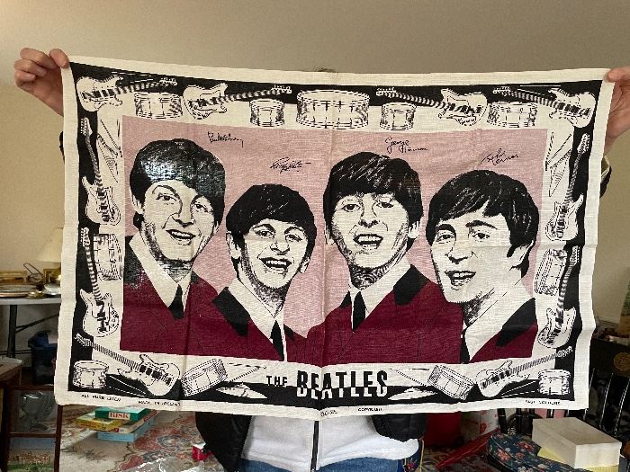 Beatles Irish linen dish towel